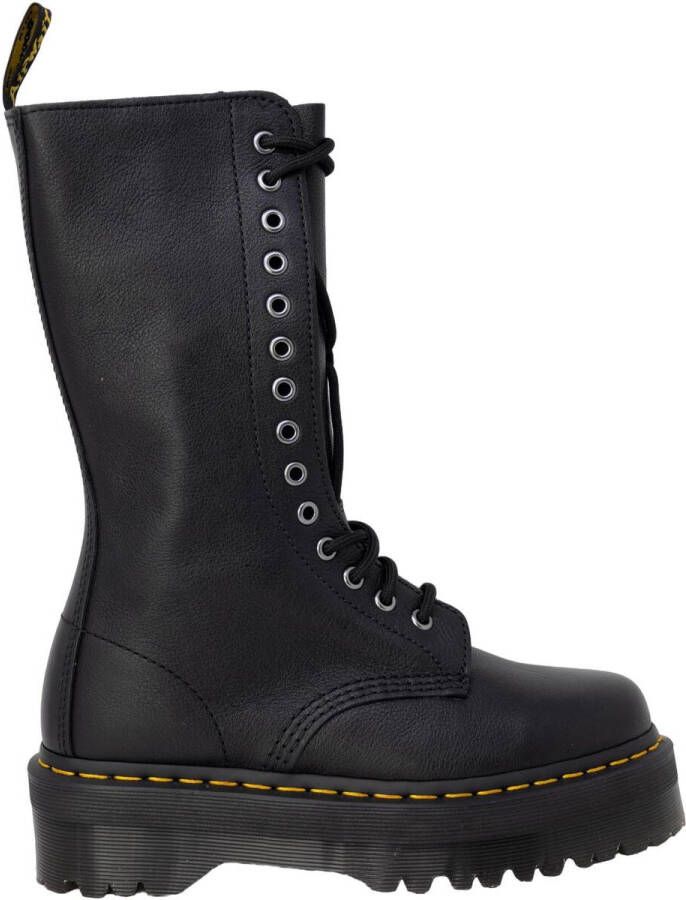 Dr. Martens Zwarte Veterschoenen van Leer Black Dames