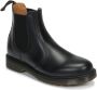 Dr. Martens Klassieke Chelsea-laarzen van glad leer met gele stiksels en AirWair-logo Black - Thumbnail 4