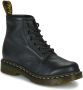 Dr martens 2976 Black Virginia Zwart Leer Chelsea boots Dames - Thumbnail 1