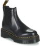 Dr. Martens Zwarte Leren Laarzen met Elastische Inzetstukken Black Dames - Thumbnail 3