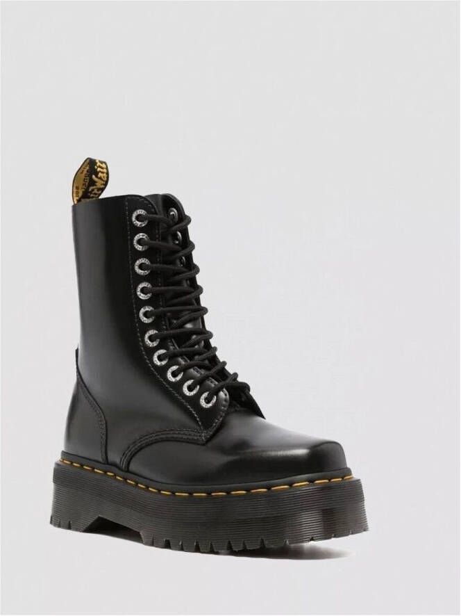 Dr. Martens Laarzen 31147001 1490QUAD SQUARED-POLISHED SMOOTH BLACK