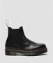Dr. Martens Zwarte Leren Laarzen met Elastische Inzetstukken Black - Thumbnail 4