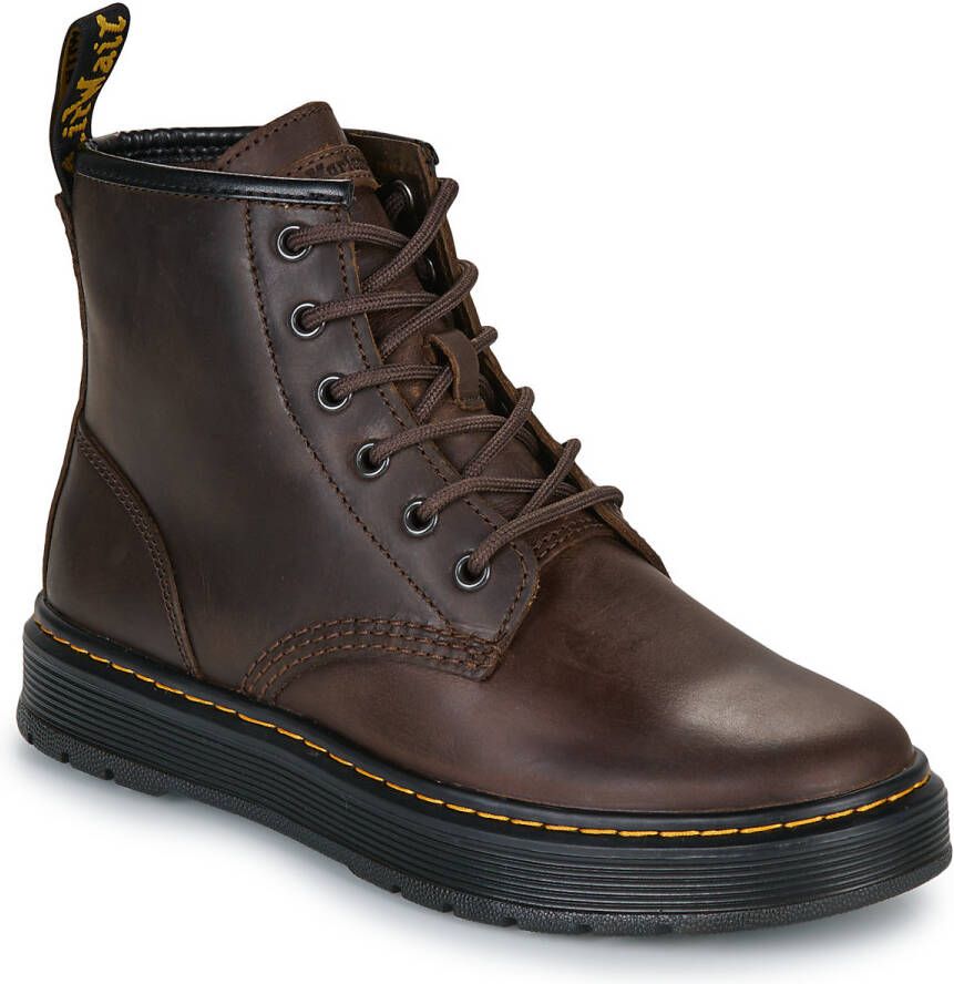 Dr. Martens Laarzen Brookline Chukka 6 Eye Boot Dark Brown Crazy Horse