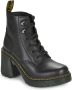 Dr. Martens Zwarte leren damesschoenen Herfst Winter collectie Black Dames - Thumbnail 2