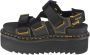 Dr. Martens Zwarte Leren Platte Sandalen met Klittenbandsluiting Black Dames - Thumbnail 4