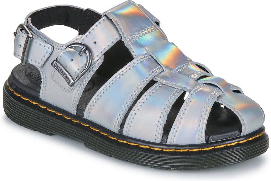 Dr. Martens Sandalen Caarys J Silver Lazer Reflective Metallic