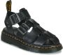 Dr. Martens Zwarte Leren Platte Sandalen Gryphon Brando Black Dames - Thumbnail 3