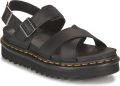 Dr. Martens Stijlvolle Platte Sandalen voor Vrouwen Black Dames - Zwart