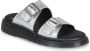 Dr. Martens Josef leren slippers Silver metallic tumble - Thumbnail 3