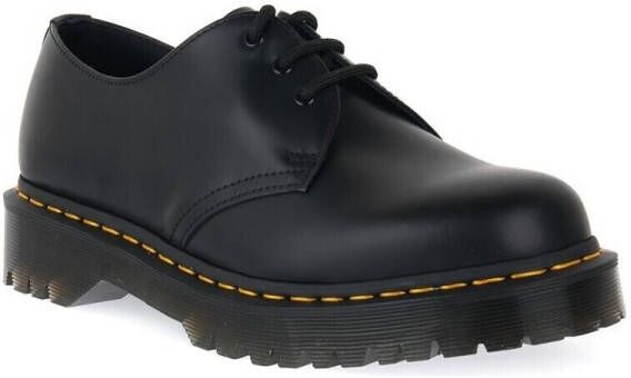Dr. Martens 1461 Quad Smooth Leather Platform Schoenen Zwart Gepolijst Glad Black - Foto 4