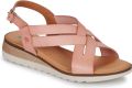 Dream in Green Sandalen met sleehak GALYA - Roze