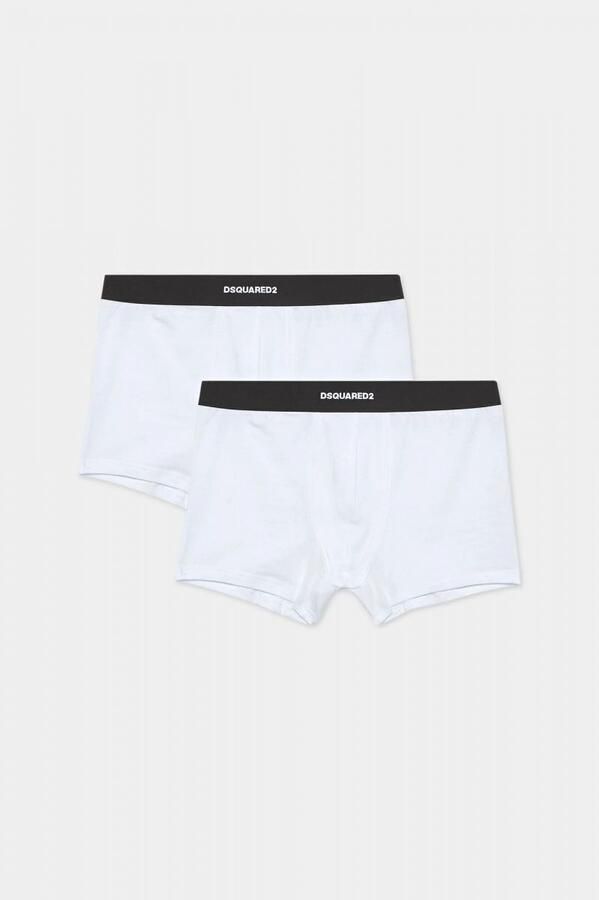 Dsquared Teenslippers DCX210070 TWIN 2PACK TRUNK-100 WHITE
