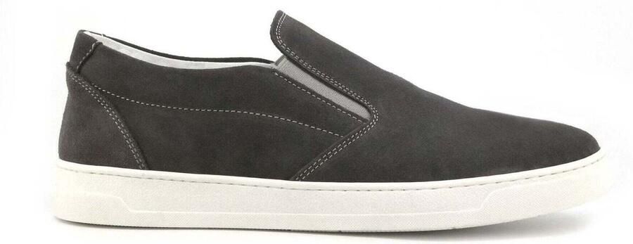 Duca di Morrone Grijze Suède Mocassins Lente Zomer Collectie - Foto 2