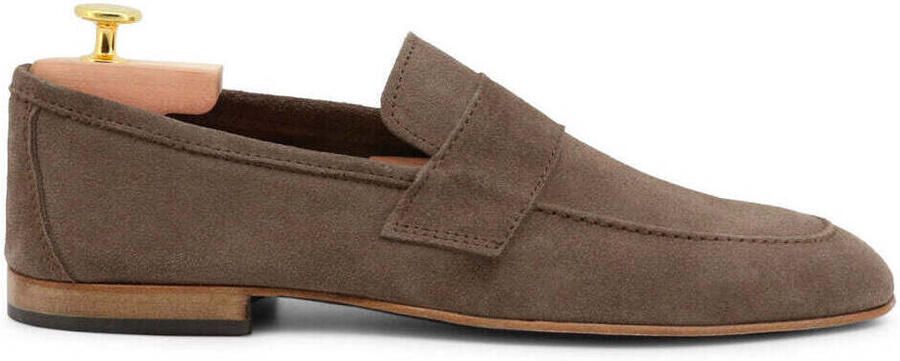 Duca di Morrone Suede Brown Loafers Lente Zomer Collectie Brown Heren