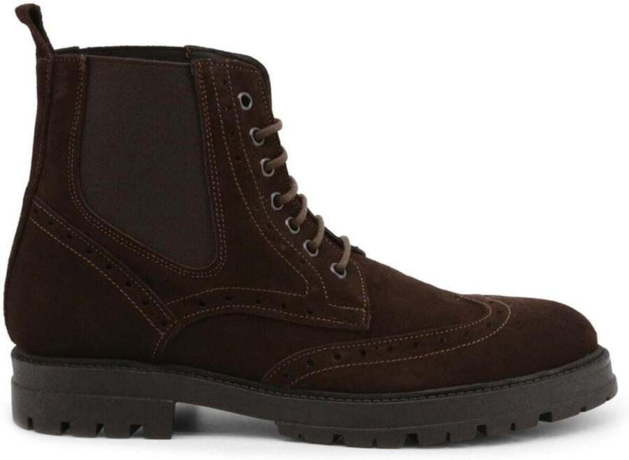 Duca di Morrone Suède Enkellaarzen met Laseruitsnijding - Foto 3