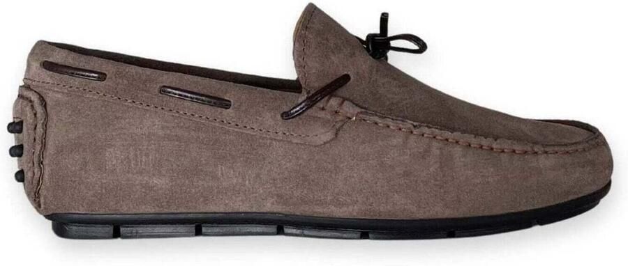 Duca Di Morrone Bootschoenen Edoardo Suede Taupe - Foto 2
