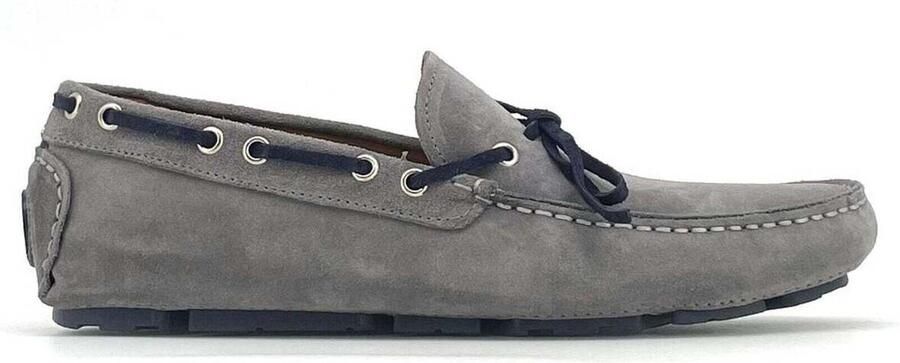 Duca di Morrone Logo Detail Leren Schoudertas Gray Heren - Foto 2