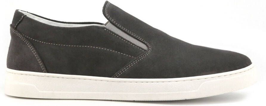 Duca di Morrone Grijze Suède Mocassins Lente Zomer Collectie - Foto 2