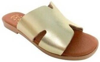 Duendy Platte sandalen Sandalia señora 3822 platino