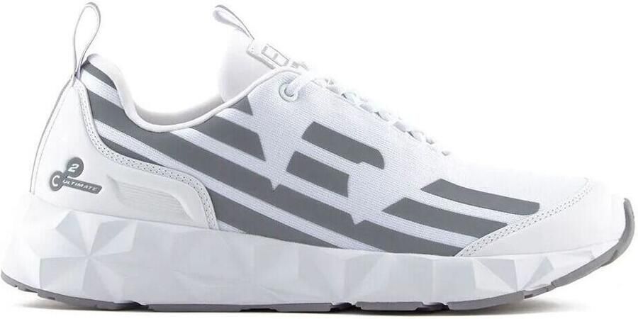 Emporio Armani EA7 Lage Sneakers X8X217 XK433-MZ024 WHITE SILVER