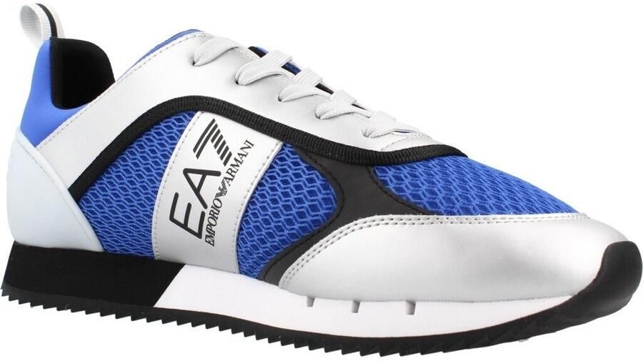 Ea7 emporio ar i Black&white Laces Schoenen Blauw - Foto 2