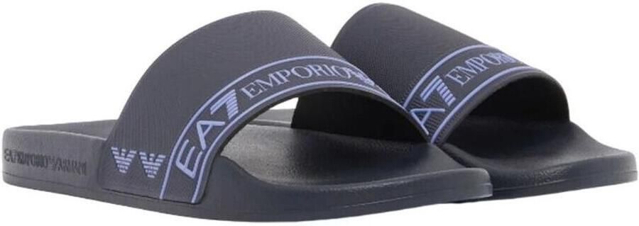 Emporio Armani EA7 Teenslippers 7X000110 AF15128-MZ661 SKY CAP IOLITE - Foto 2