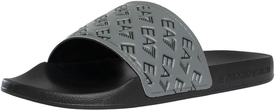 Emporio Armani EA7 Teenslippers Schuifregelaars voor logopatroon