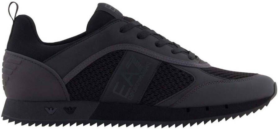 Ea7 Emporio Armani Lage Sneakers Mesh Runner Trainers Black Asphalt - Foto 2