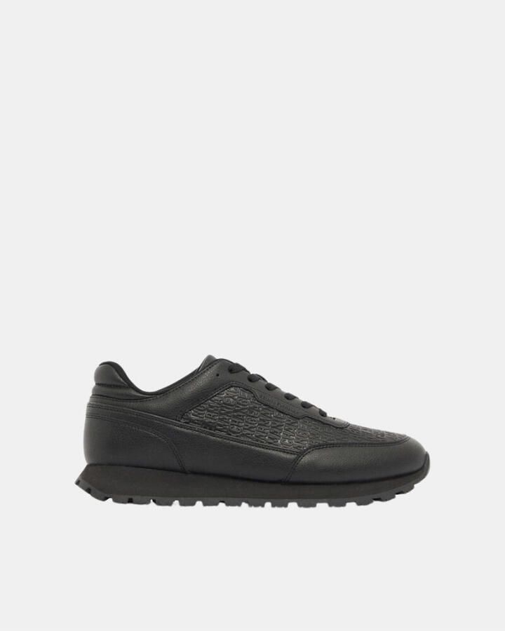 Armani Exchange sneakers met logomotief en geprofileerde zool - Foto 3