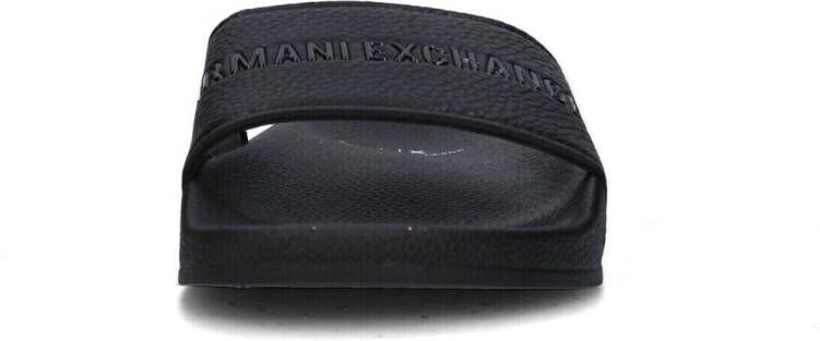 Armani Exchange Zwarte Effen Rubberen Slippers - Foto 2