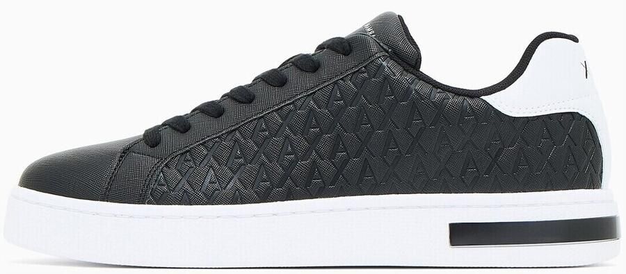Armani Exchange sneakers met vetersluiting en logomotief