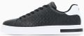 Armani Exchange sneakers met vetersluiting en logomotief - Antraciet