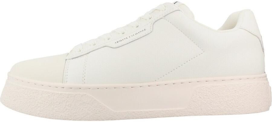 Armani Exchange Sneakers van leermix met logodetail model 'Lion'