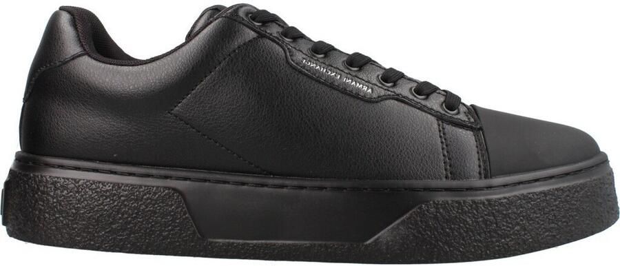 Armani Exchange Sneakers van leermix met logodetail model 'Lion' - Foto 3
