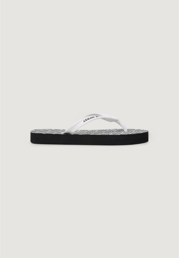 Armani Exchange Zwarte Rubberen Slippers voor Vrouwen - Foto 2