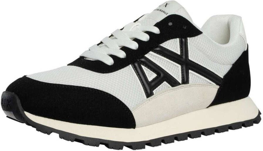 EAX Lage Sneakers Mesh Suède Sneakers