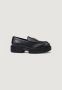 Armani Exchange Zwarte leren mocassin lente zomer collectie Black Dames - Thumbnail 3