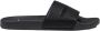Armani Exchange Zwarte Effen Rubberen Slippers Black Heren - Thumbnail 3