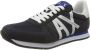 Armani Exchange Blauwe Marineblauwe Hardloopschoenen Xux017 Xcc68 K487 Blue Heren - Thumbnail 3