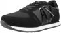 Armani Exchange Zwarte Runner Sneakers met Vetersluiting - Thumbnail 3