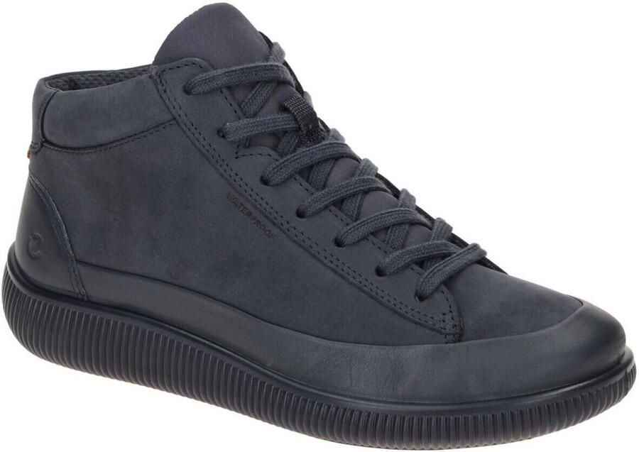 ECCO Soft Zero W Veterbooties blauw Nubuck - Foto 8
