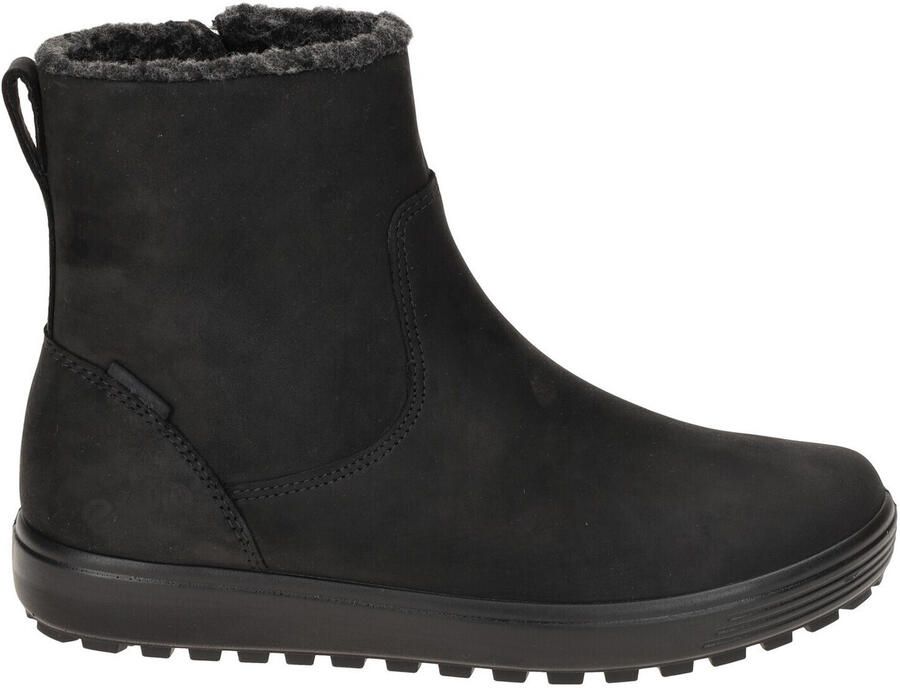 ECCO Soft 7 Tred W Enkellaarsjes zwart Nubuck Dames - Foto 4