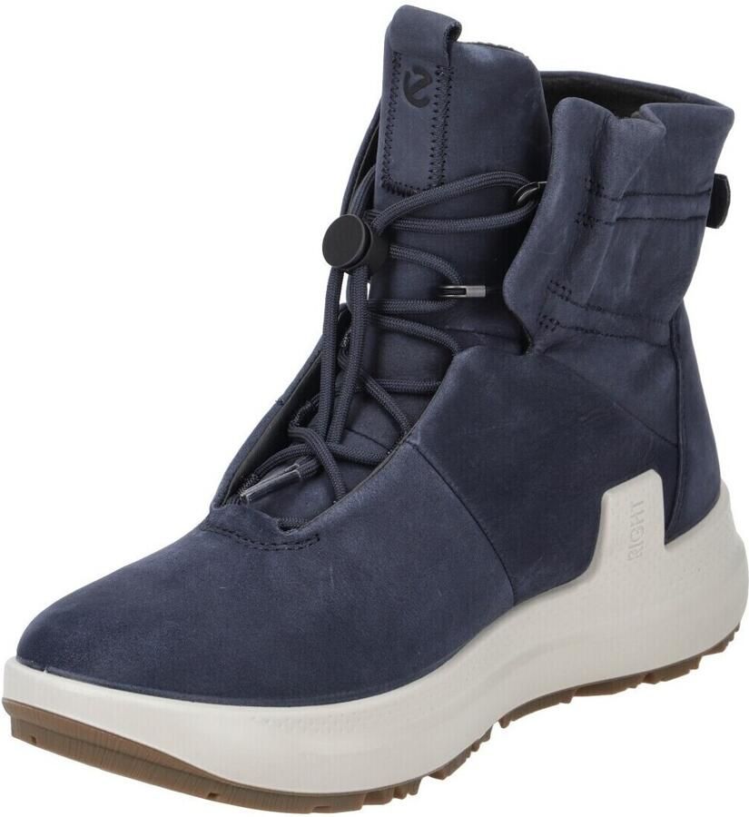 ECCO Women's Solice Mid GTX Leather Cow Yak Winterschoenen blauw