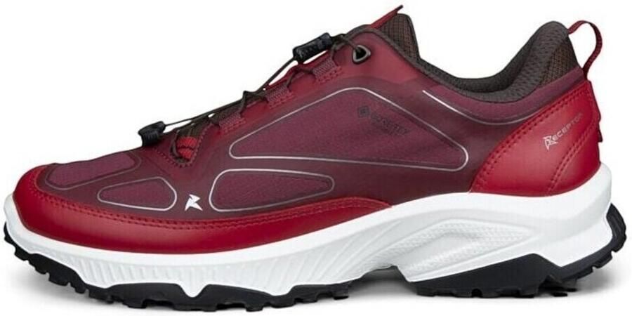 ECCO Sneakers laag 'Receptor XP' wijnrood donkerrood zilver - Foto 2
