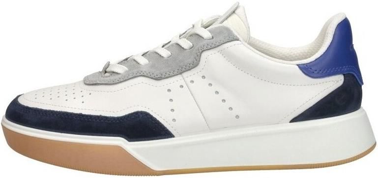ECCO Street Court heren sneaker Wit blauw - Foto 3
