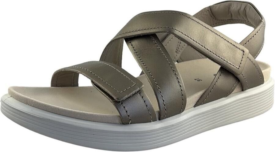 ECCO Soft Coss Strap Sandalen beige Leer - Foto 11