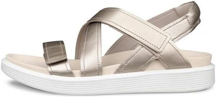 ECCO Soft Coss Strap Sandalen beige Leer - Foto 10