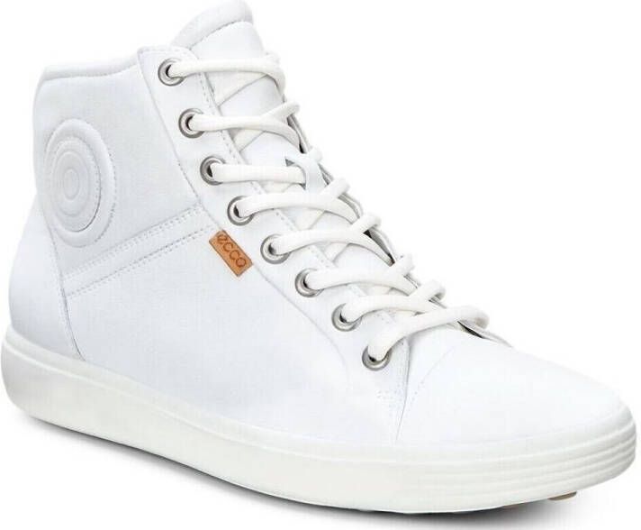 ECCO Soft 7 W Veterboots Wit Leer - Foto 4