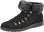 ECCO Bella veterboots zwart Nubuck - Thumbnail 2
