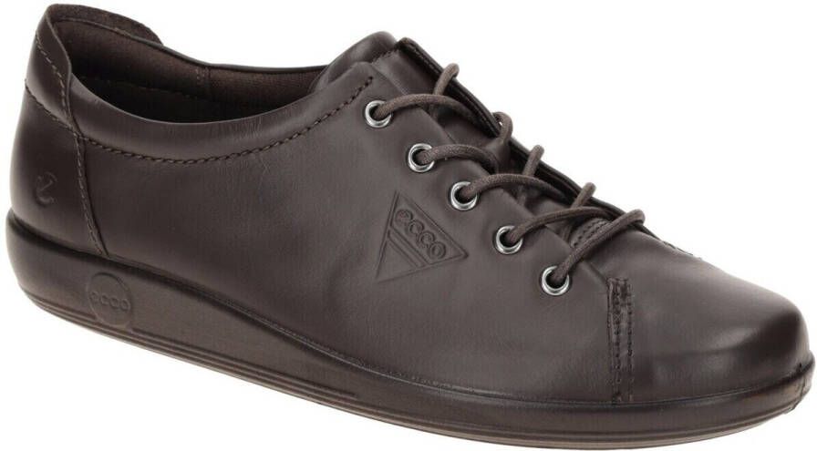 Ecco Veterschoenen Soft 2.0 vrijetijdsschoen lage schoen veterschoen met subtiele logo-opdruk - Foto 3
